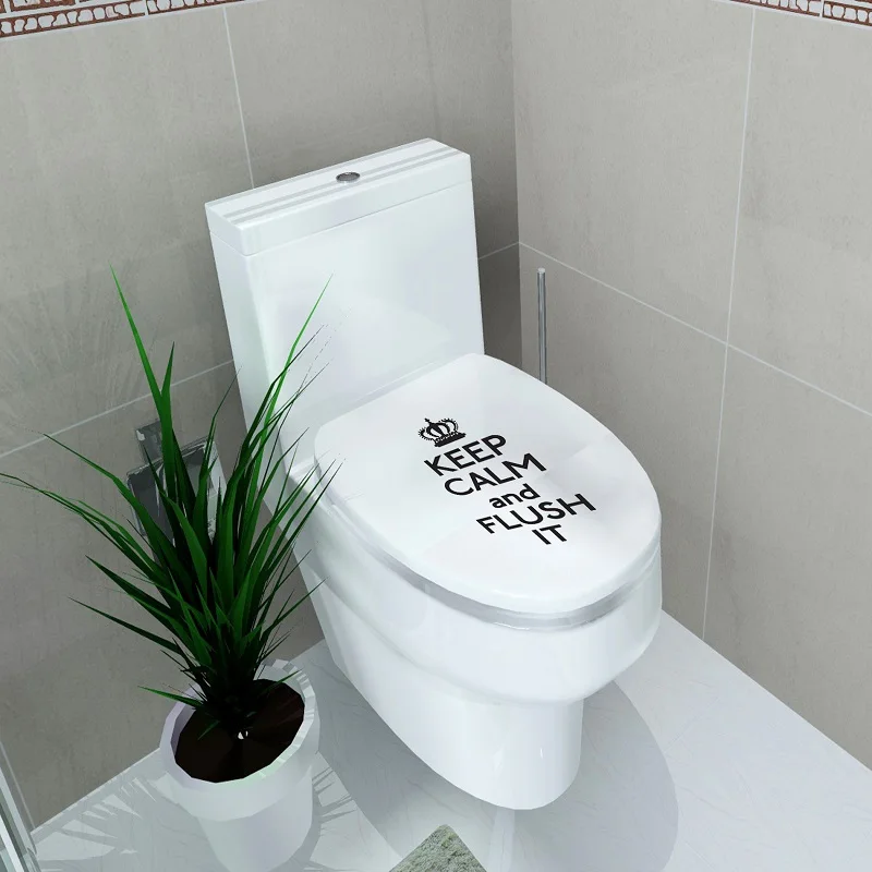 WC напольный унитаз крышка стикер туалетный табурет наклейка на комод домашний декор украшения для ванной комнаты 3D Печатный Цветок вид 32*39 см стикер - Цвет: 7