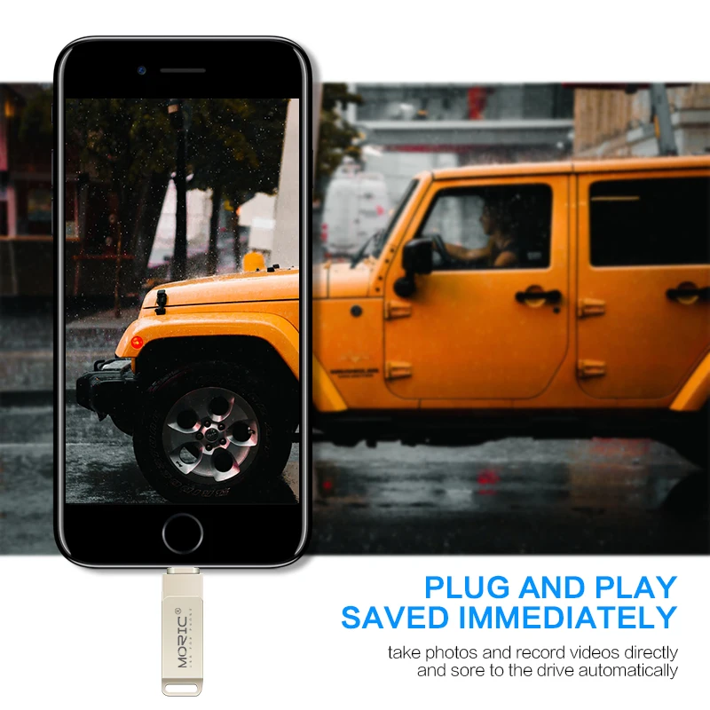 Moric Usb флэш накопитель для iPhone 6/6s/6Plus/7/7Plus/8/X Usb/Otg/Lightning 2 в 1 ручка внешних устройств