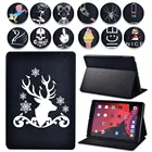 Чехол для планшета Apple iPad 9 10,2 дюйма 2021 (9-го поколения) A2603 A2604-откидная подставка из искусственной кожи, чехол-книжка для планшета + ручка