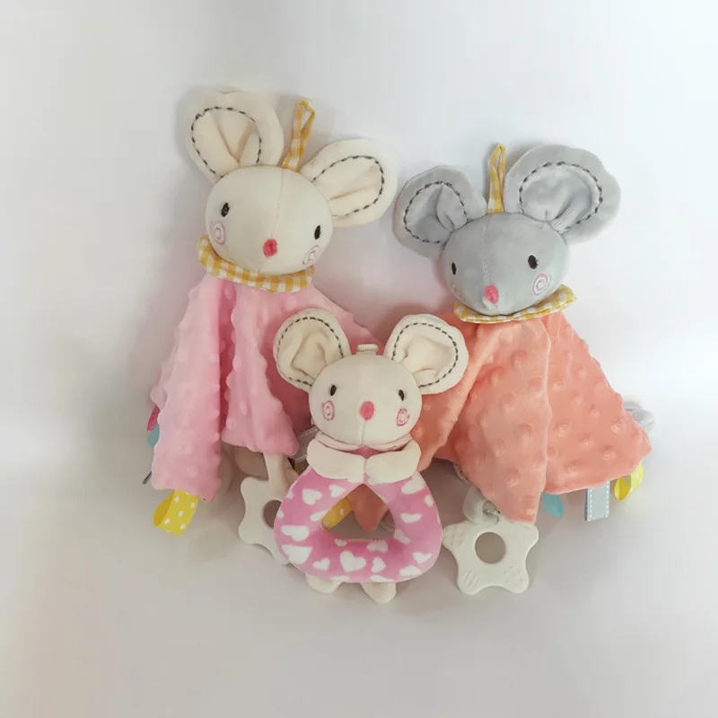 

Baby Plush Toy Soft Animal Rabbit Toy Pattern Appease Towel Toddlers Suffed Towel Square Security Blanket Infants Comforter Toys