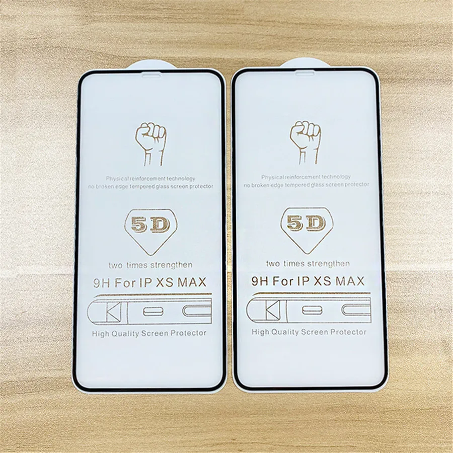 10pcs for iphone 13 12mini 11 pro max screen protector 5d full front tempered glass film for iphone x xr xs xs max 8 7 6plus in free global shipping