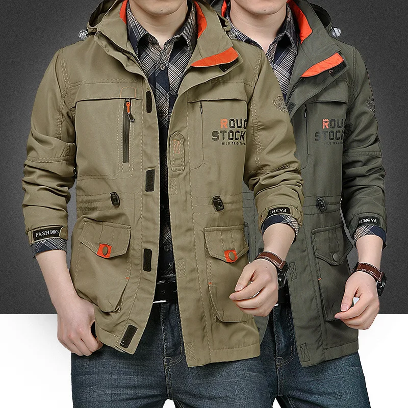 

2020 New Arrival Fashion Large Jacket Spring Autumn Hooded Casual Loose Plus Size M L XL 2XL 3XL 4XL