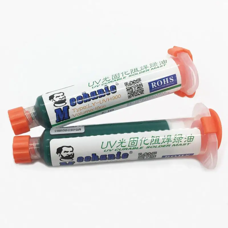 

10Ml Green Mechanic Circuit Board Uvpcb Curable Curing Solder Mask Ly-Uvh900