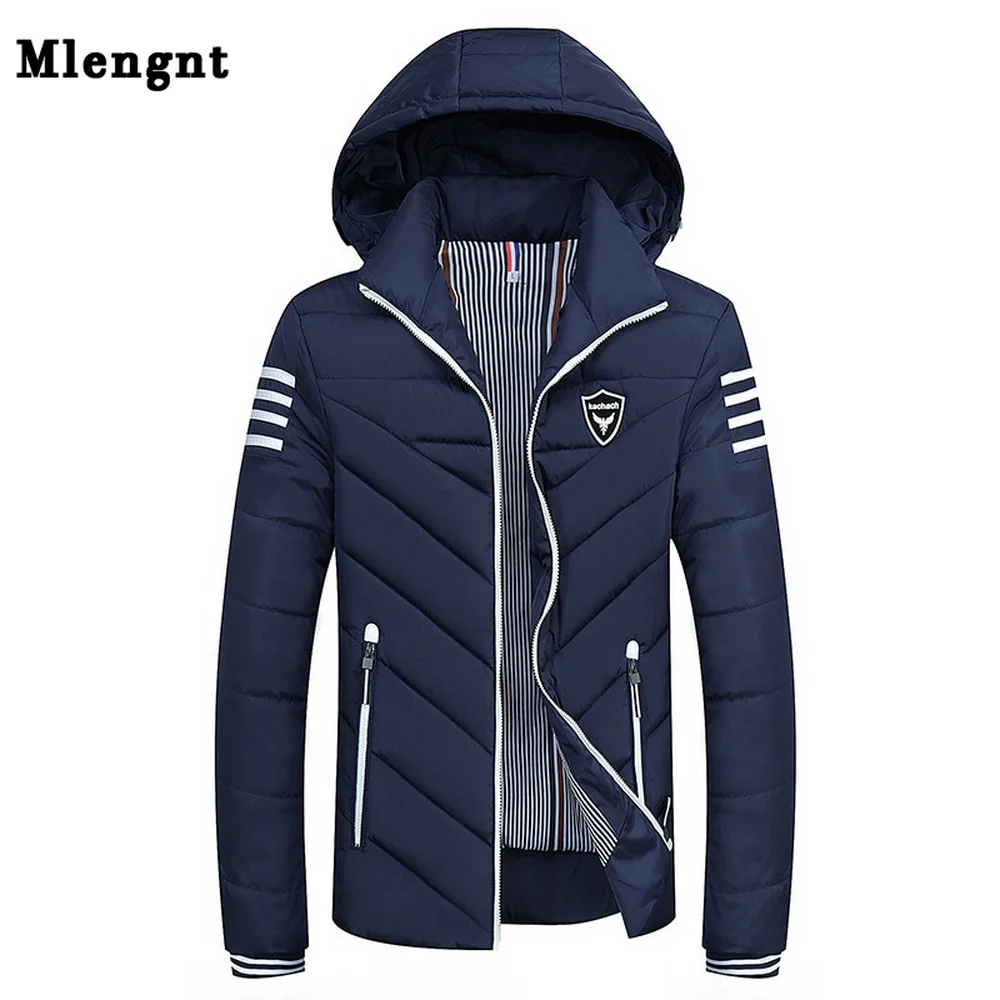 Хлопковая длинная теплая верхняя одежда размера плюс 8XL с капюшоном мужская