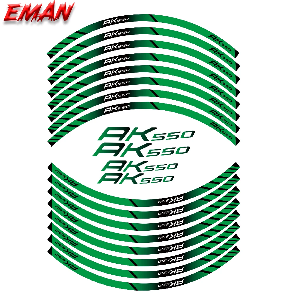

High Quality Motorcycle Wheel Sticker Thick Edge Outer Reflective Decorative Decal For KYMCO AK550 AK 550