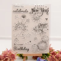 2022 scrapbook dies arrivals clear stamps and dies rubber stamps for card making wax silicone silicone stamp happy new year
