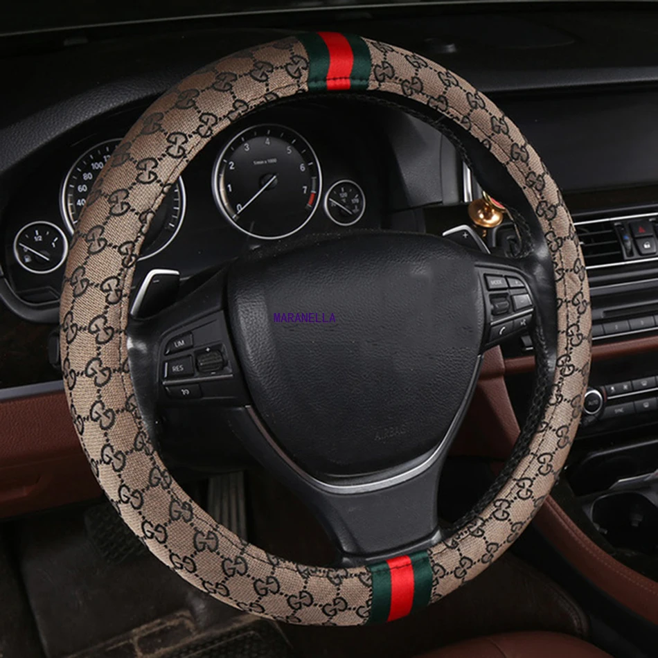 

Flash mat Car steering wheel cover for Hummer All Models H2 H3 For Jeep Grand Cherokee Compass Commander Renegade styling