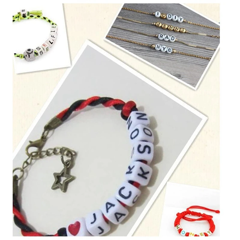 1050PCS Letter Beads for Bracelets Necklaces DIY Jewelry Making Kit Pony | Украшения и аксессуары