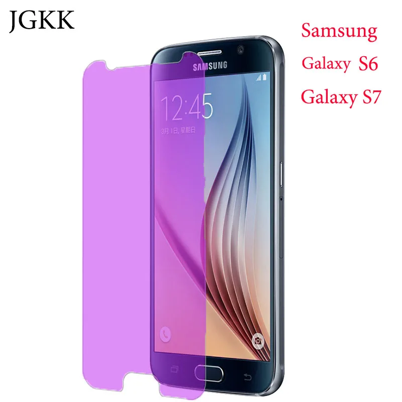 Закаленное стекло для samsung Galaxy S6 анти синий светильник Взрывозащищенная защитная