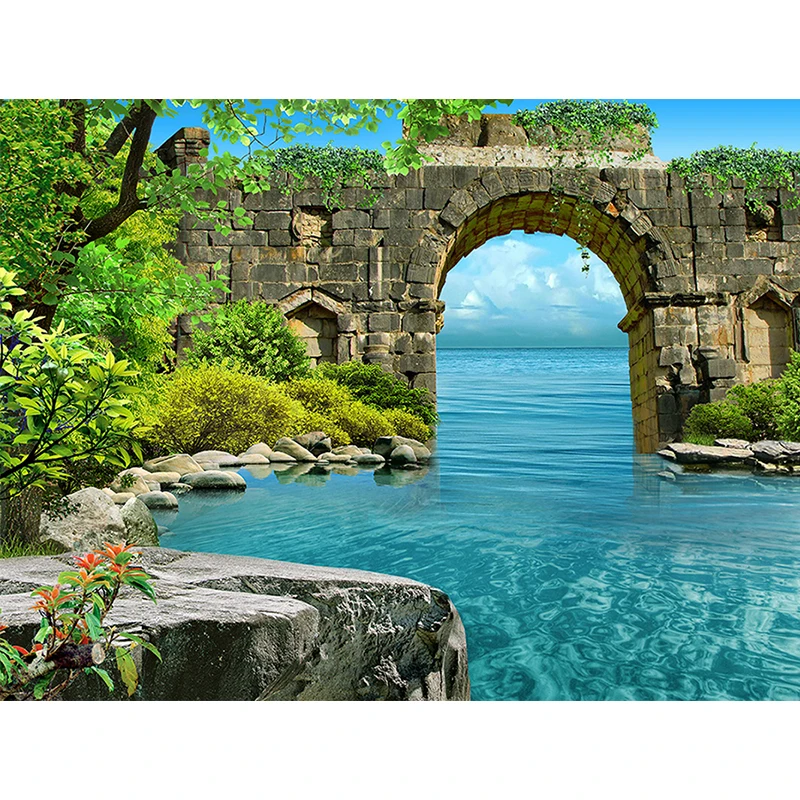 Nitree Винтаж сельских реквизит фон для фото-студии с Лестницы пейзаж Manor фотосъемки