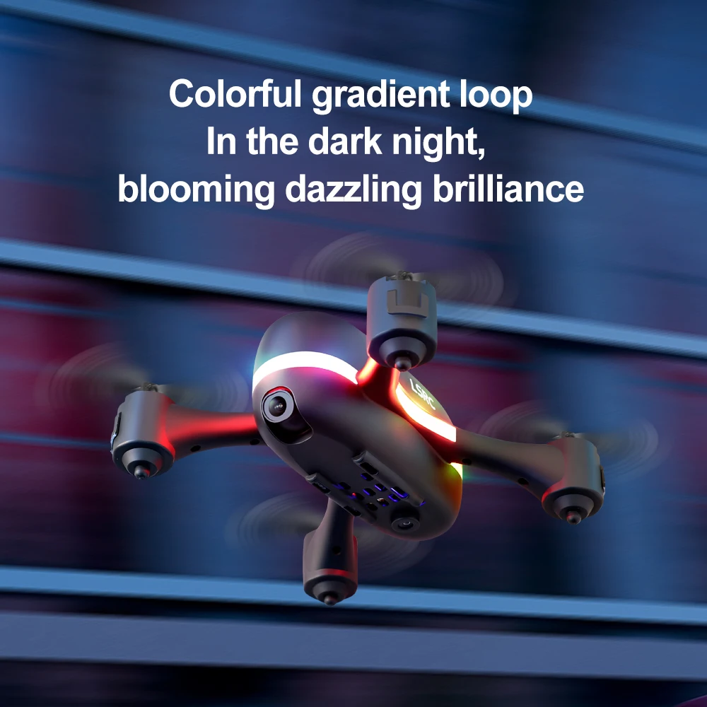 Новый цветной мини Дрон LSRC с радугой 480P 720P HD Двойная камера WIFI FPV высота