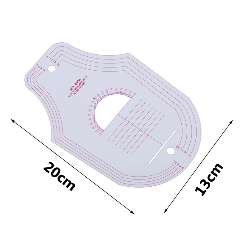 Новый изогнутый инструмент для шитья линейка резки одежды образцов прозрачная