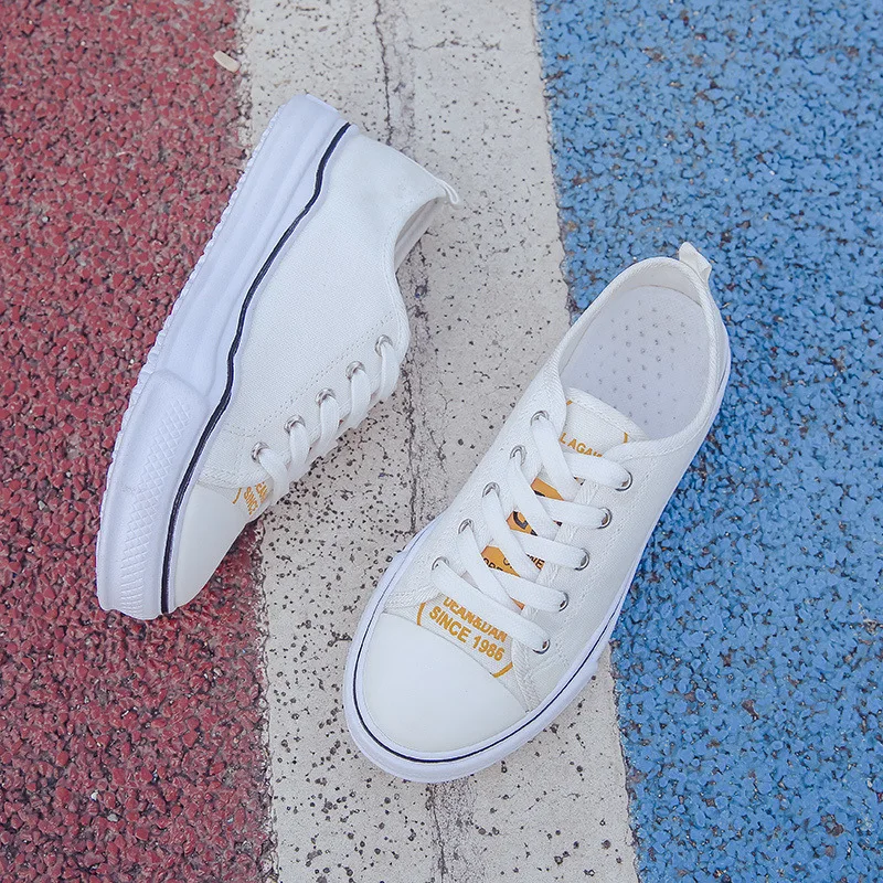 2020 Fashion New Women's Sneakers Vulcanize Shoes Hot Selling Trainers Female Canvas Sapatos Feminino W23-88 | Обувь