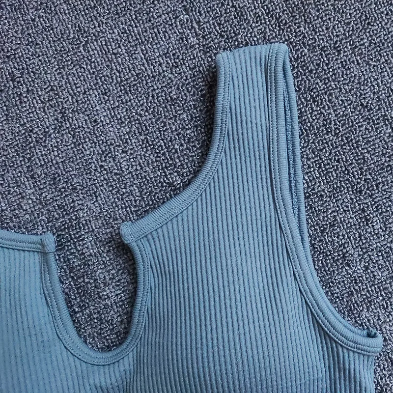 

High Waist Yoga Shorts Sets Seamless Sports Suit Gym Clothes Fitness Women Sports Bra Ribbed Workout Set Outfits