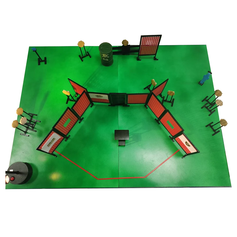 Mini Shooting Range Model IPSC IDPA Shooting Competition Scene Stage Simulation Arrangement Master Arena Mold Plate