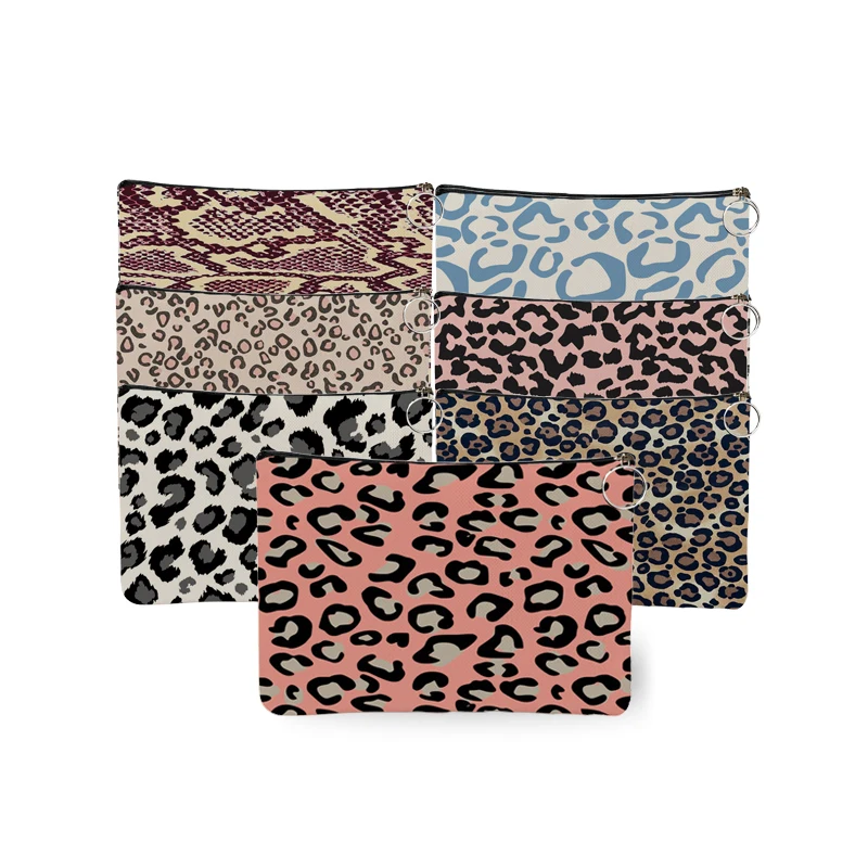 

Roomy Cosmetic Bag Fashion Casual Leopard Zebra Snakeskin Print Women Makeup Bags Cosmetics Bag Case Travel Toiletry Pouch