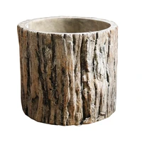 natural tree bark cement silicone pot mold concrete flowerpot candlestick tray craft epoxy resin moulds