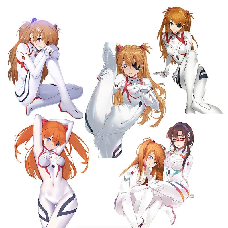 

15 см Сексуальная аниме-девушка Souryuu Asuka Langley, популярная Милая наклейка для разных искусств, мультяшная наклейка для ноутбука