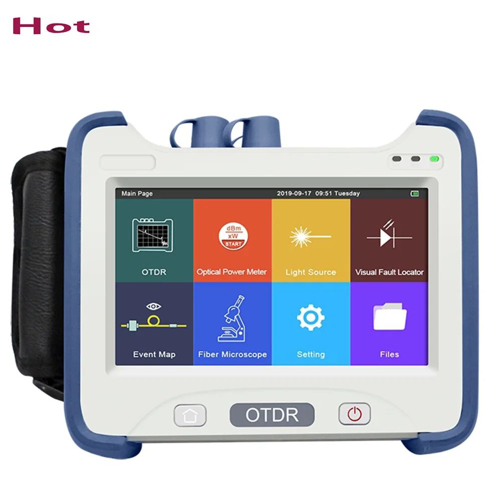 

OTDR optical time domain reflectometer 1310/1550nm fiber tester 32/30dB VFL OPM OLS breakpoint finder Visual Fault Locator tool
