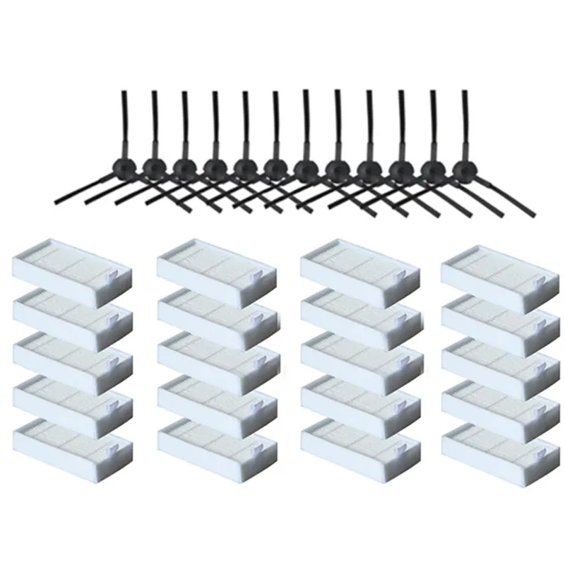 Боковая щетка Hepa фильтр Швабра Ткань первичный Пылезащитный для Ilife V50 V55 V5 V5S V3 V3S