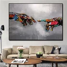 Постер граффити, поп-арт, Большая Картина на холсте, уличная Настенная картина, абстрактная ручная работа, современные картины для декора гостиной