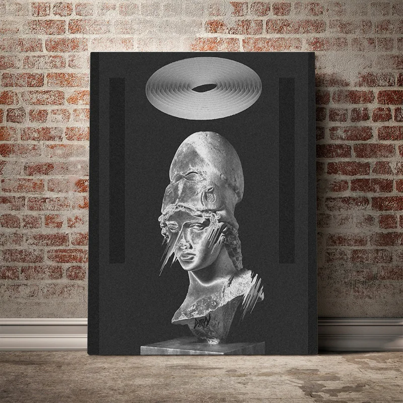 Настенный плакат модульный бюст атены скульптура картины Искусство HD печатная