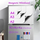 3 шт. магнитно-маркерная доска холодильник Стикеры сухое стирание белая доска мягкие домашние Кухня магнитная подушка для детей планшет для рисования доска