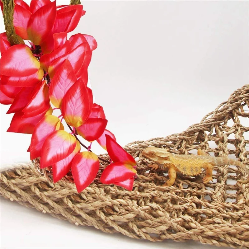 3 предмета в комплекте под рептилию растения Пластик Террариум завод висит из