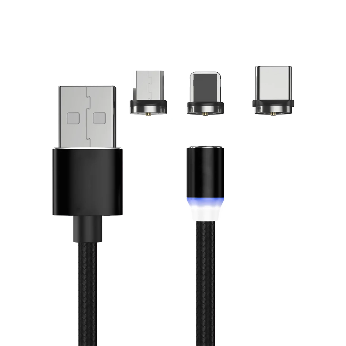 Магнитный usb кабель для телефона samsung Xiaomi huawei one plus быстрой зарядки Micro USB type C
