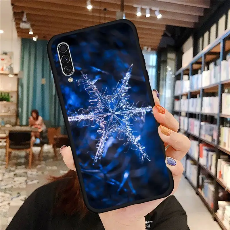 

Ice flower snow pattern Phone Case For Samsung galaxy A S note 10 7 8 9 20 30 31 40 50 51 70 71 21 s ultra plus