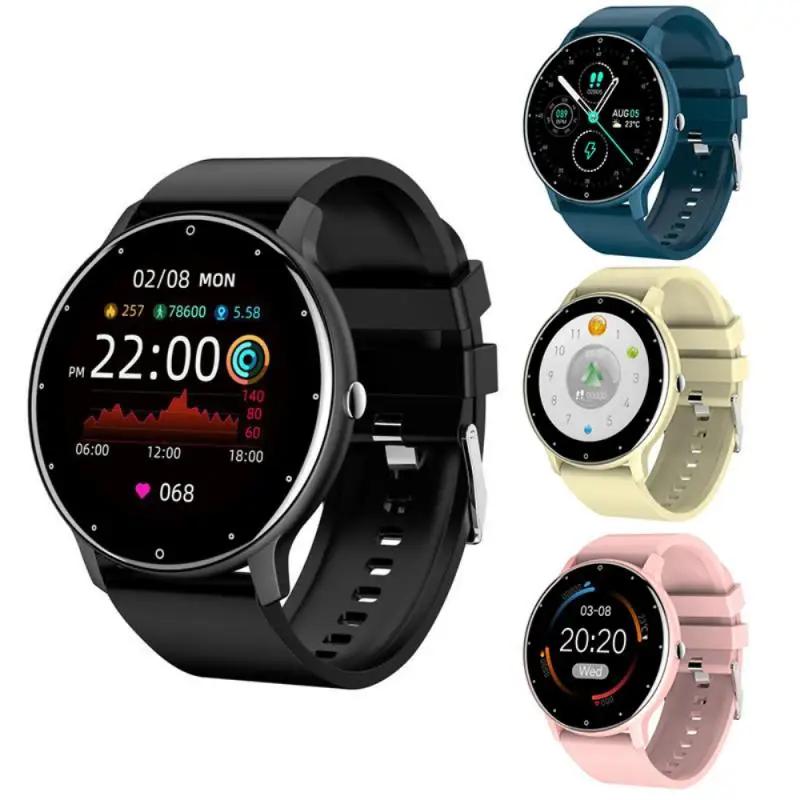 

2021 Ladies Sport Bracelet Smart Watch Women Smartwatch Men Smartband Android IOS Waterproof Fitness Tracker Smart Clock Mens