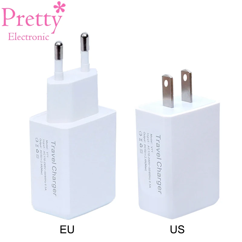 Двойной USB Мобильный телефон зарядное устройство 5V 2A Европейский стандарт ЕС США