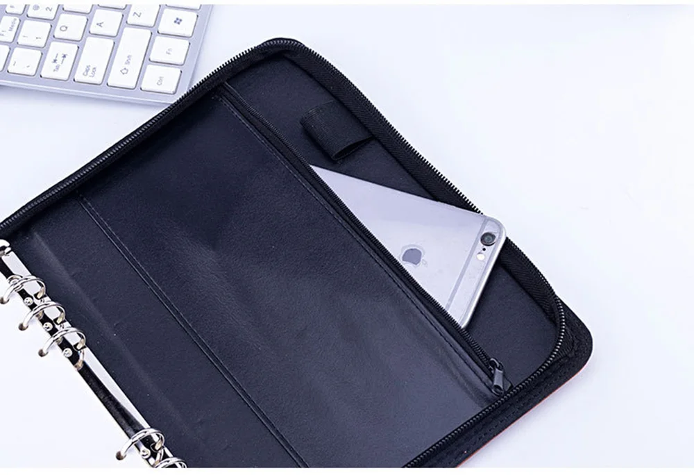 А5 Папка для документов с калькулятором на молнии Fichario Binder Padfolio портфель для ноутбука сумка для путешествий