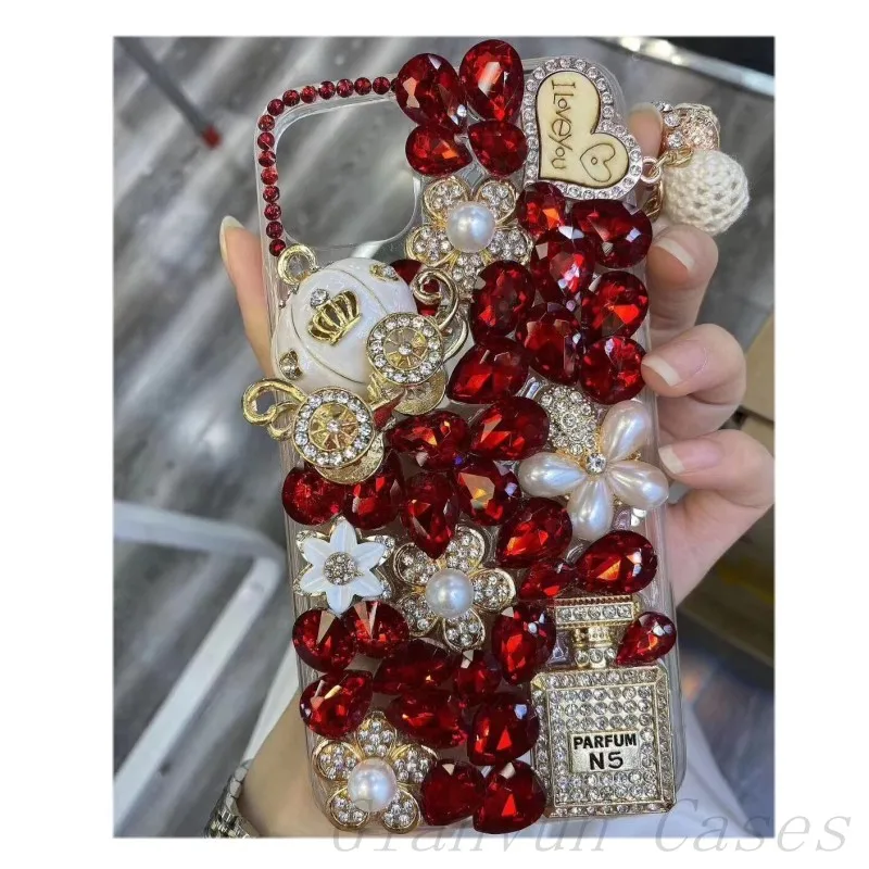 bling diamond pumpkin car soft phone case for samsung galaxy s7 edge s10 s9 s8 s20 fe s21 plus ultra note 10 9 20 lite e pro free global shipping