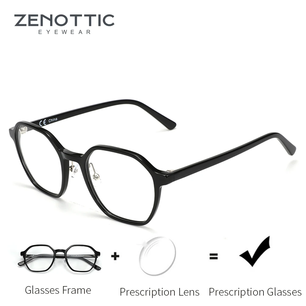 

ZENOTTIC Optical Prescription Progressive Glasses Men Anti Blue Light Photochromic Eyeglasses Men Myopia Hyperopia Eyewear