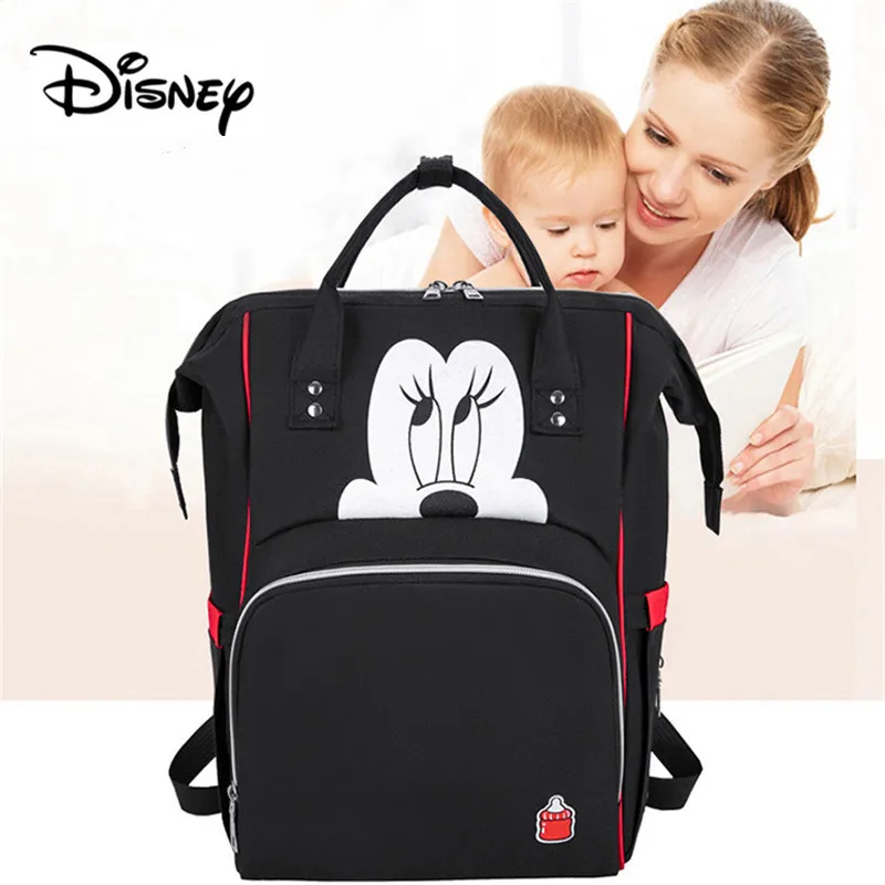 Сумка для подгузников Disney Minnie Mickey рюкзак мам сумка коляски большая Милая