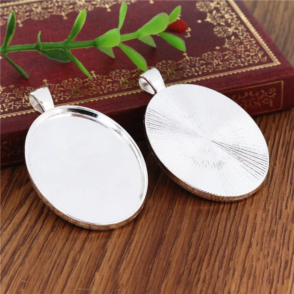 5 шт 30x40 мм Внутренний размер цветов покрытый простой стиль кабошон основание