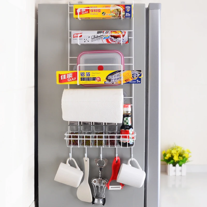 

Refrigerator Hanging Storage Rack Holder Large Capacity for Home Kitchen Fridge ADW889