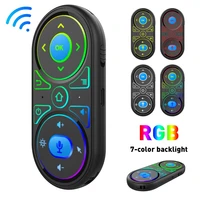 2021 new wireless remote controller air mouse set g 11 2 4g rgb cool backlit google voice search rechargeable remote control
