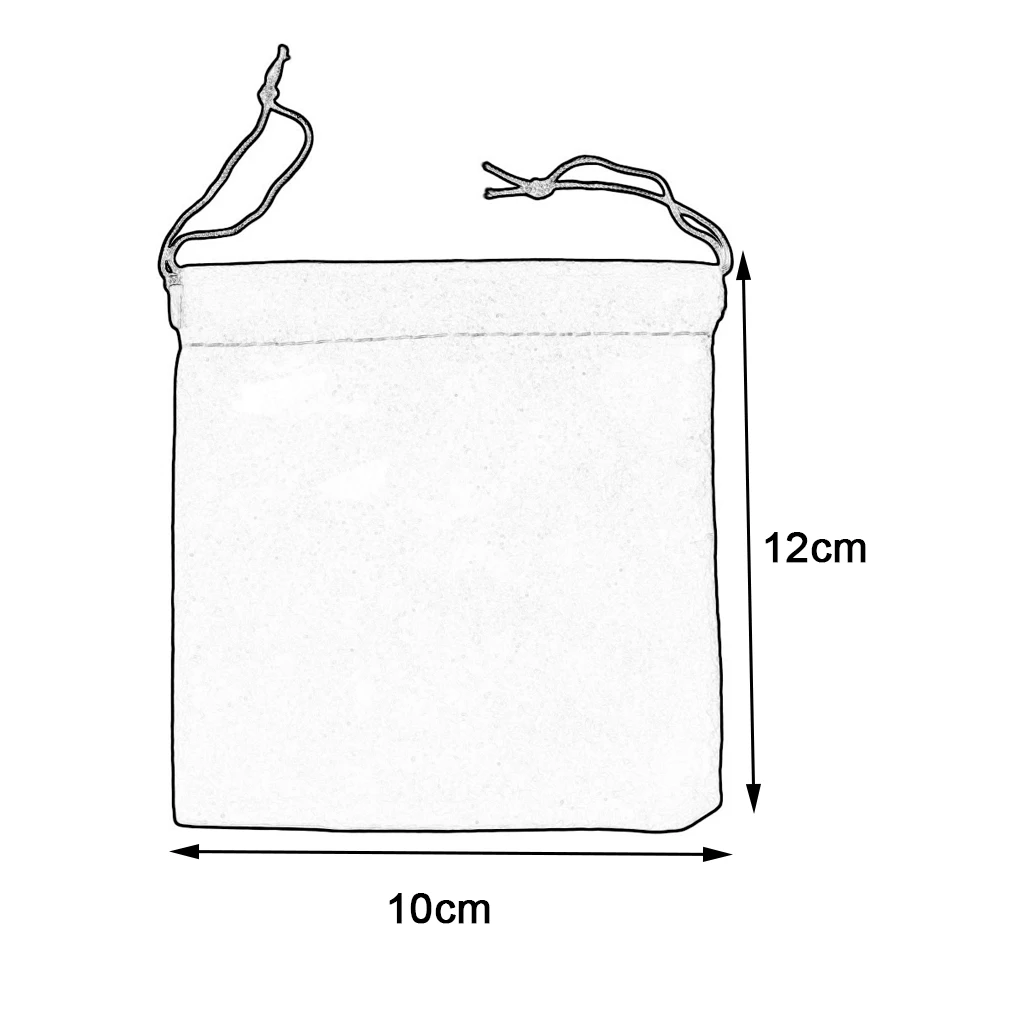 

12x10cm 20pcs/Set Beautiful Velvet Gift Jewelry Drawstring Pouch Bag Christmas Wedding Gift Storage Bags Organizer