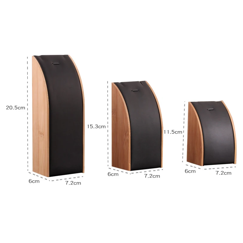 3pcs Fashion Bamboo Wood Combination Jewelry Display Stand Necklace Pendant Shelf Prop Storage Rack/Box | Украшения и аксессуары
