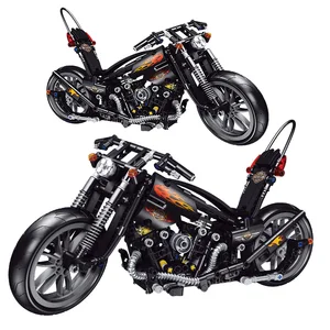 Городской высокотехнологичный строительный элемент сделай сам, строительные блоки, игрушки, городской скоростной гоночный мотокросс, детские рождественские подарки