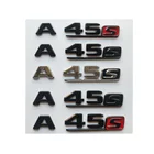 Хромовые черные буквы Эмблема для Mercedes Benz W176 W177 A45s A45 S AMG багажник задний номер эмблемы