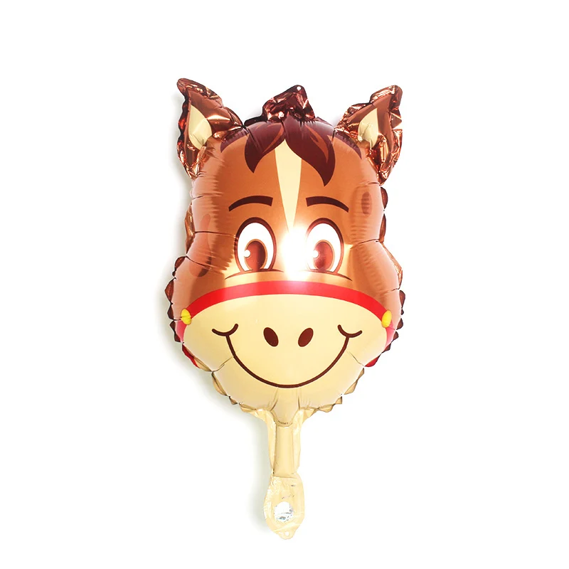 mini donkey Большие Животные лисы фольги джунгли вечерние шары Сова день рождения лес вечерние украшения Дети Ежик медведь globos - Цвет: mini donkey
