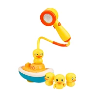 girl boy fun bathroom cute bath toy electric boat play bathing water spray with suction cup gift plastic duck sprinkler