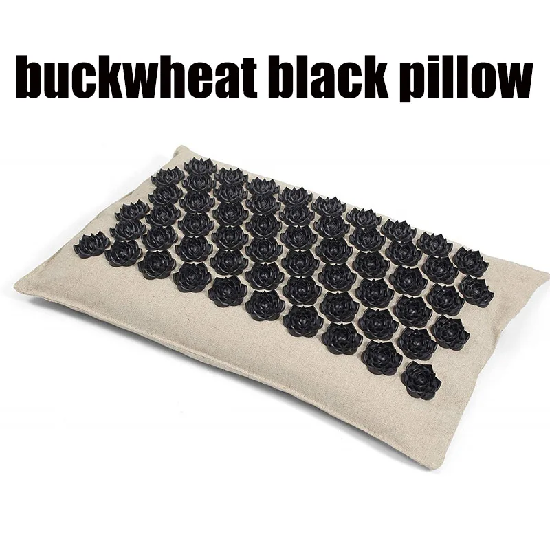 buckwheat pillow 4 74*44 см Лотос Спайк Акупрессура Массажный коврик натуральный органический лен хлопок подушка Релаксация снимает стресс напряжение тело йога коврик - Цвет: buckwheat pillow 4