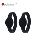 Силиконовый браслет 125 кГц EM4100 TK4100, карта контроля доступа только для чтения, браслет, RFID-браслет, ID-брелоки, 5 шт.