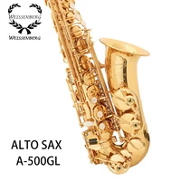 weissenberg alto ee saxophone a 500gl made in taiwan lacquer gold professional instrument saxophone