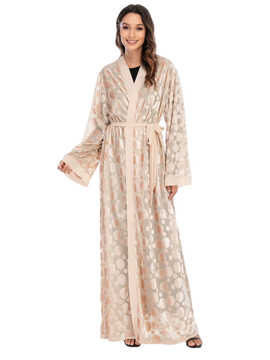 Abayas для женщин новая мода мусульманская ИД Дубай абайя Исламская Турция