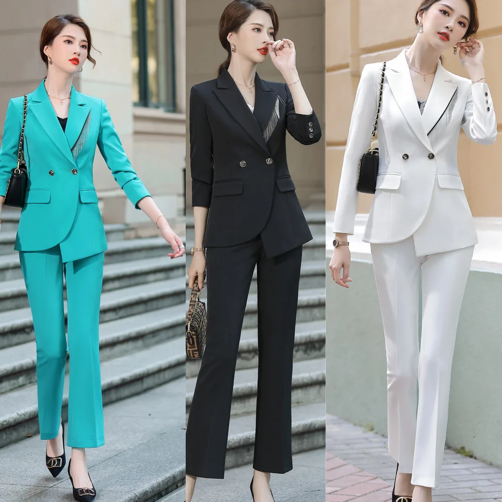 

President Quality Business Wear Women's Suit Fashion Temperament Goddess Style Leisure Suit Korean Style Suit Host Formal Wear